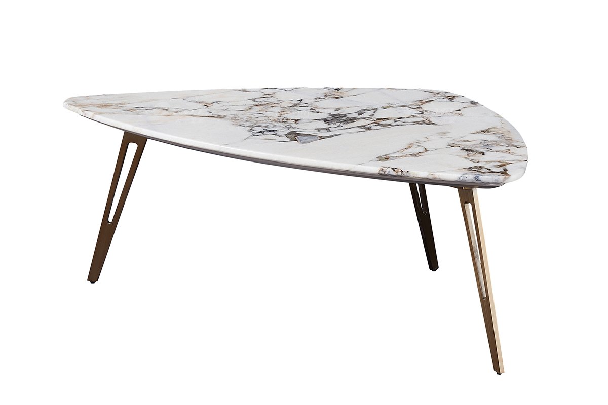 时尚91精品久久久久久水蜜桃意式极简家具别墅家用豪宅大理石异形方几18010异形小方几