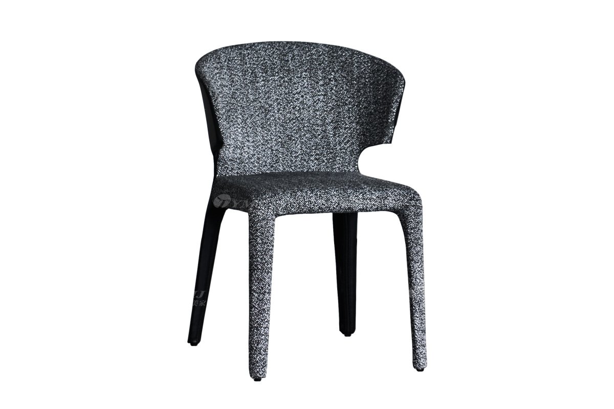 现代简约家具91精品久久久久久水蜜桃别墅会所家用时尚布艺超纤餐椅