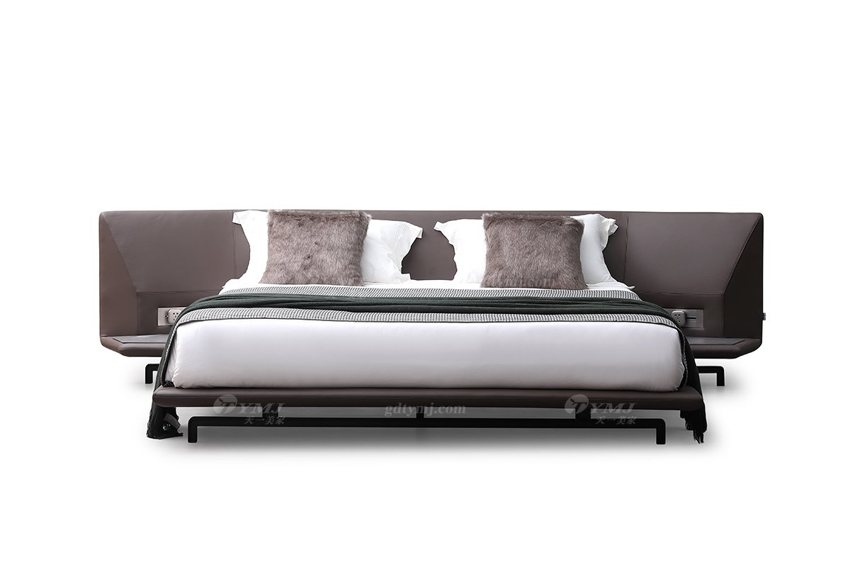  现代简约家具91精品久久久久久水蜜桃别墅会所家用时尚舒适宽屏大床