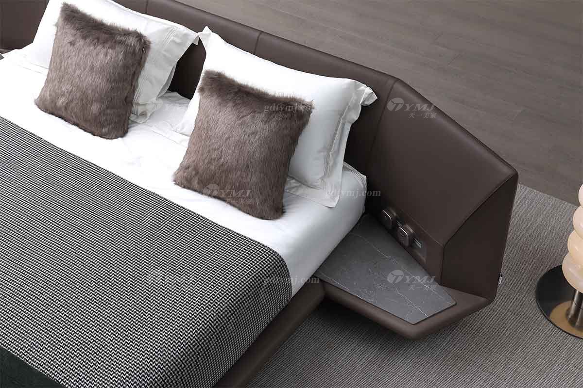  现代简约家具91精品久久久久久水蜜桃别墅会所家用时尚舒适宽屏大床A2285细节