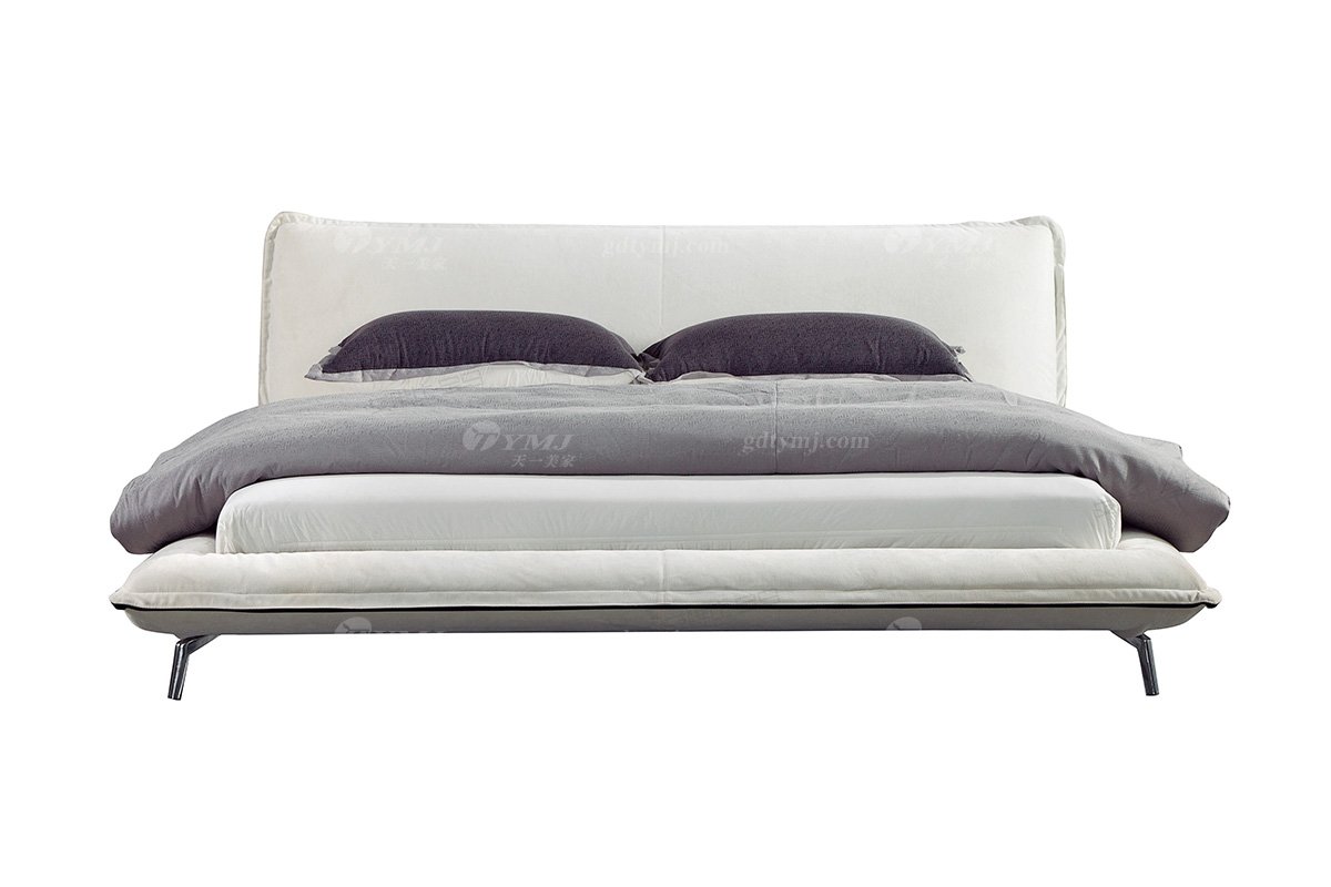  现代简约家具91精品久久久久久水蜜桃别墅会所家用时尚舒适创意布艺大床婚床双人床