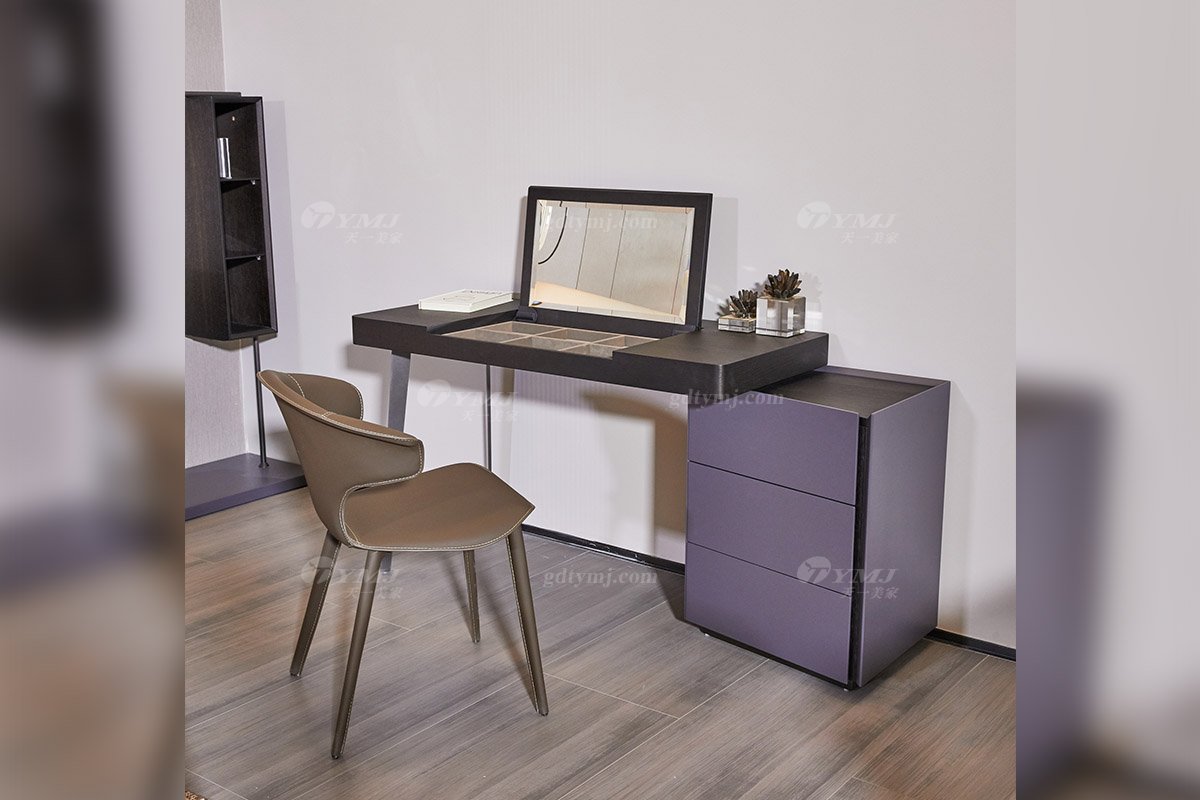  现代简约家具91精品久久久久久水蜜桃别墅会所家用时尚高级深灰+烟熏妆台3121场景