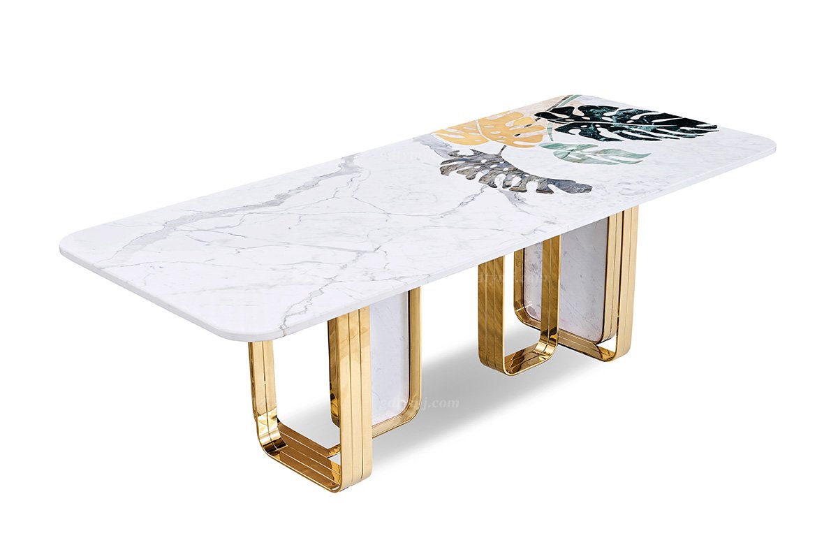 意式亚洲成AV人在线观看片水蜜桃91精品久久久久久水蜜桃别墅会所大宅家用时尚奢华大理石长餐台FB201D25CL（1）