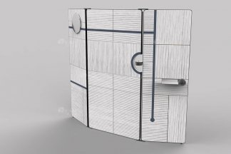 意式雅奢风格家具91精品久久久久久水蜜桃别墅会所家具时尚简约实木屏风