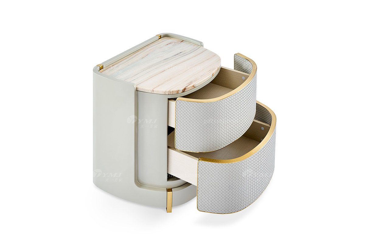 意式亚洲成AV人在线观看片水蜜桃91精品久久久久久水蜜桃别墅会所豪宅家用时尚奢华天然大理石浅灰色床头柜205B22B床头柜1