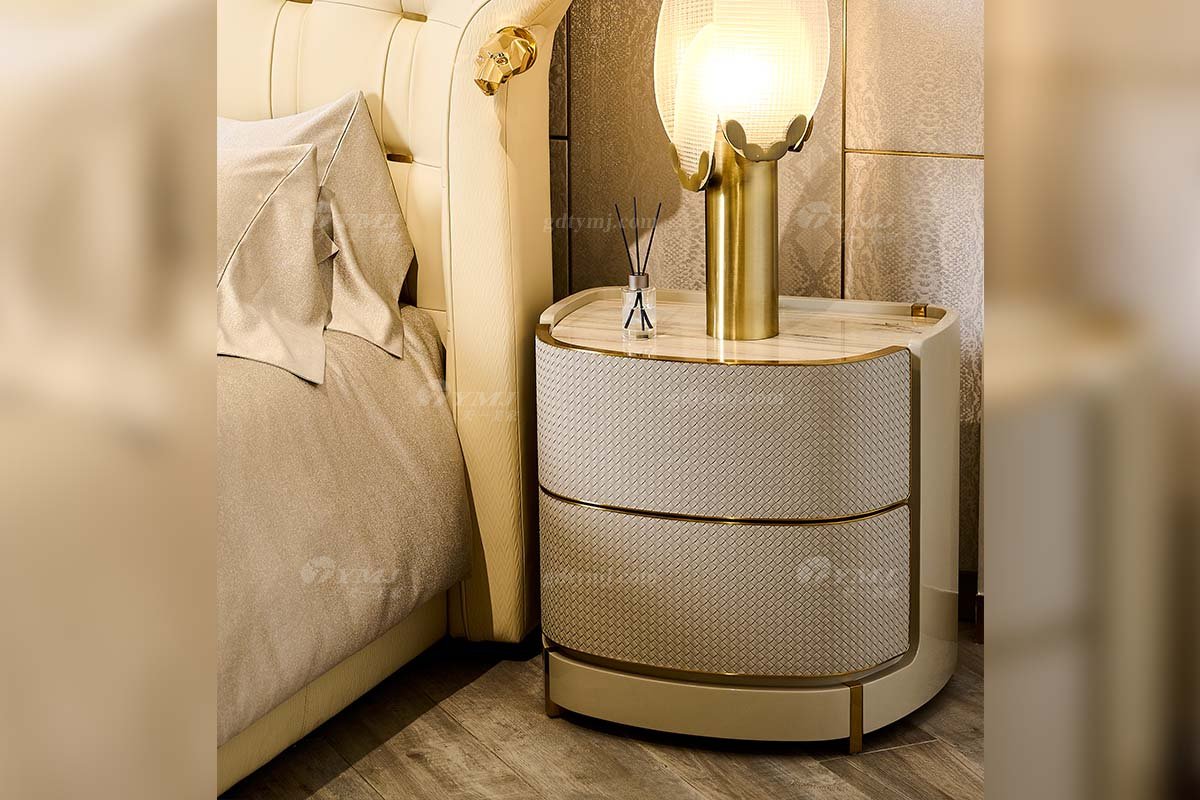 意式亚洲成AV人在线观看片水蜜桃91精品久久久久久水蜜桃别墅会所豪宅家用时尚奢华天然大理石浅灰色床头柜205B22B床头柜2