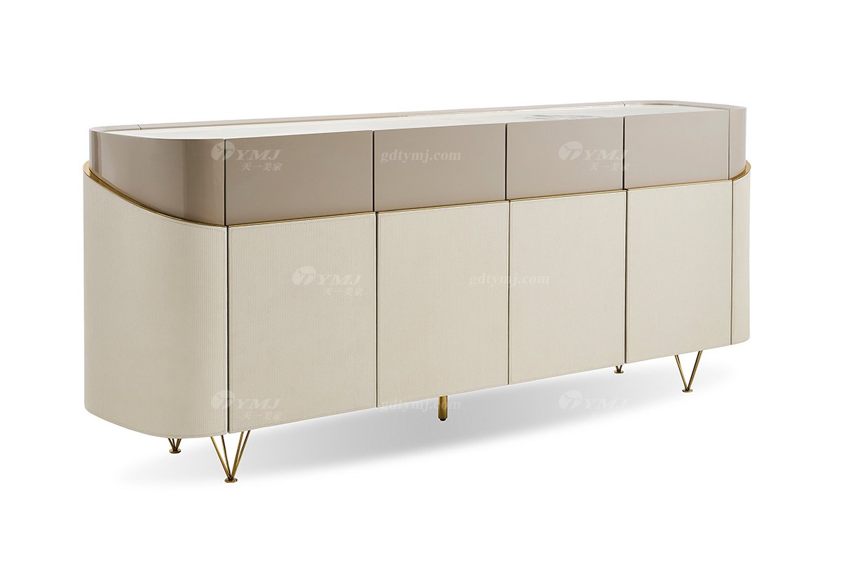 意式亚洲成AV人在线观看片水蜜桃91精品久久久久久水蜜桃别墅会所豪宅家用时尚奢华天然大理石米色餐边柜123D7餐边柜1