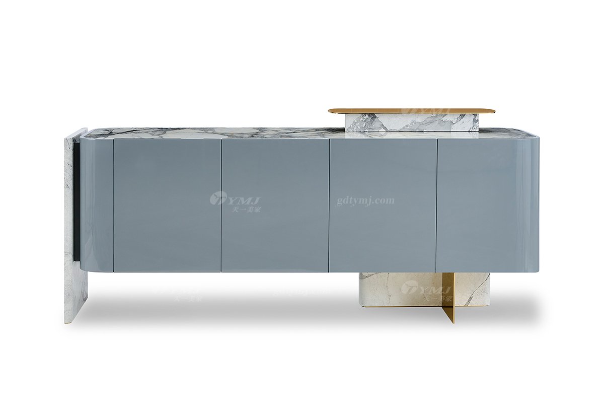 意式亚洲成AV人在线观看片水蜜桃91精品久久久久久水蜜桃别墅会所豪宅家用奢华天然大理石+钛金属餐边柜